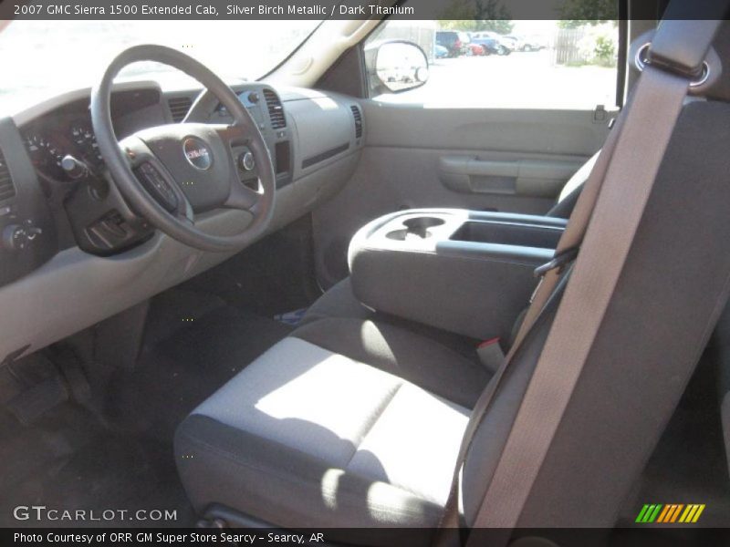 Silver Birch Metallic / Dark Titanium 2007 GMC Sierra 1500 Extended Cab