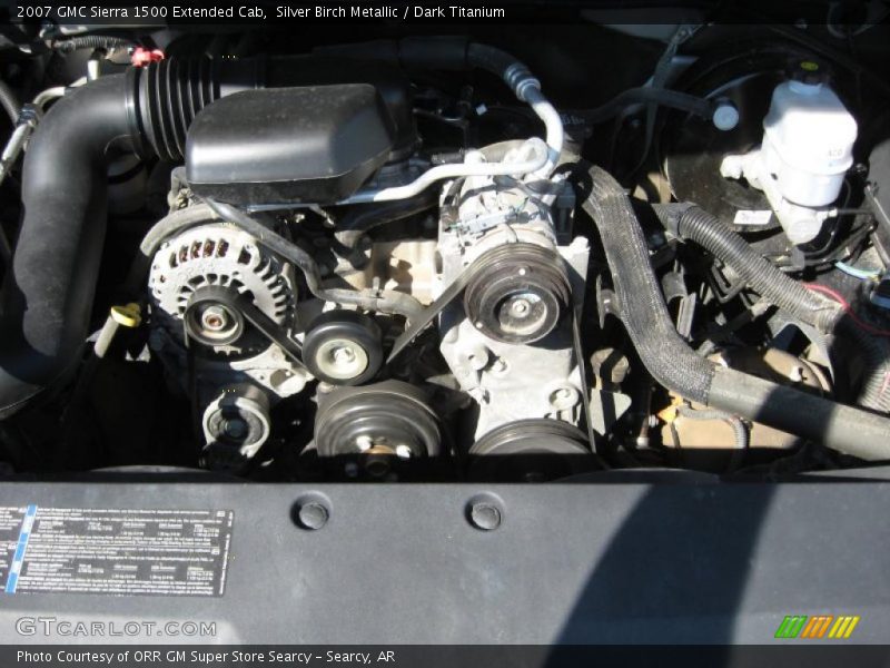 Silver Birch Metallic / Dark Titanium 2007 GMC Sierra 1500 Extended Cab