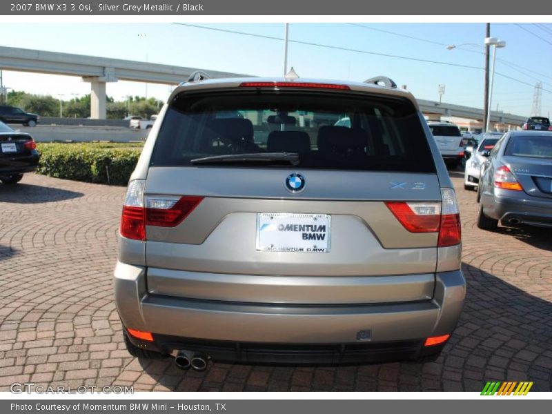 Silver Grey Metallic / Black 2007 BMW X3 3.0si