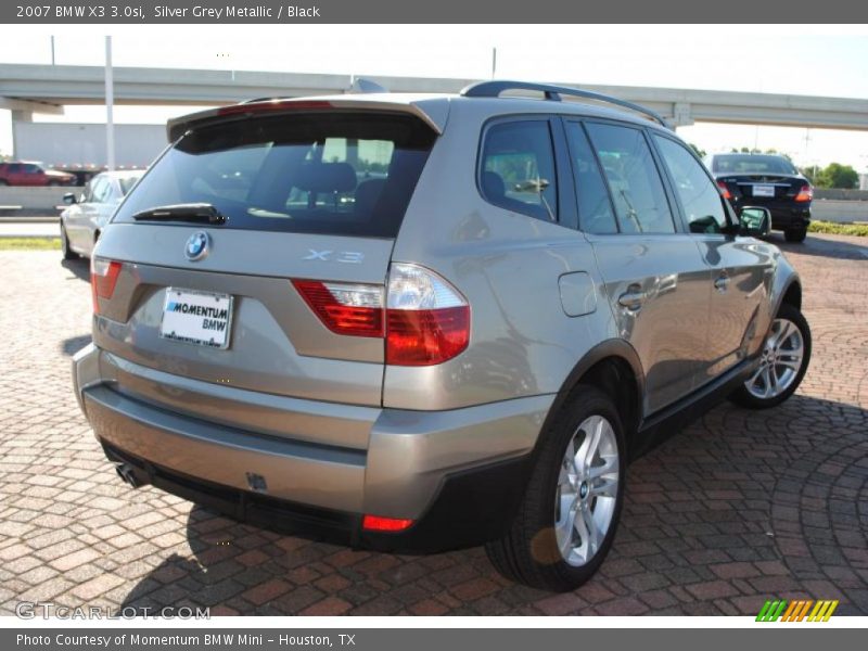 Silver Grey Metallic / Black 2007 BMW X3 3.0si