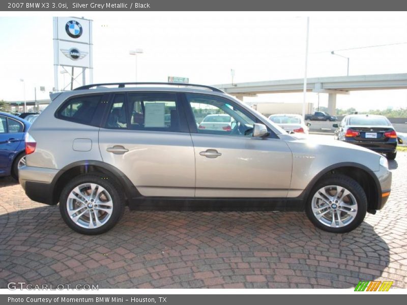 Silver Grey Metallic / Black 2007 BMW X3 3.0si