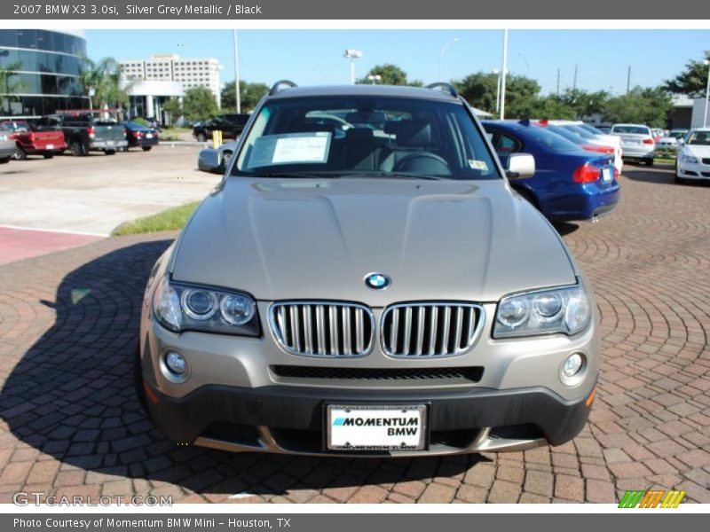 Silver Grey Metallic / Black 2007 BMW X3 3.0si
