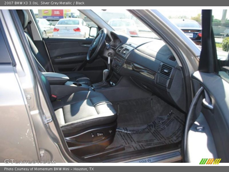 Silver Grey Metallic / Black 2007 BMW X3 3.0si