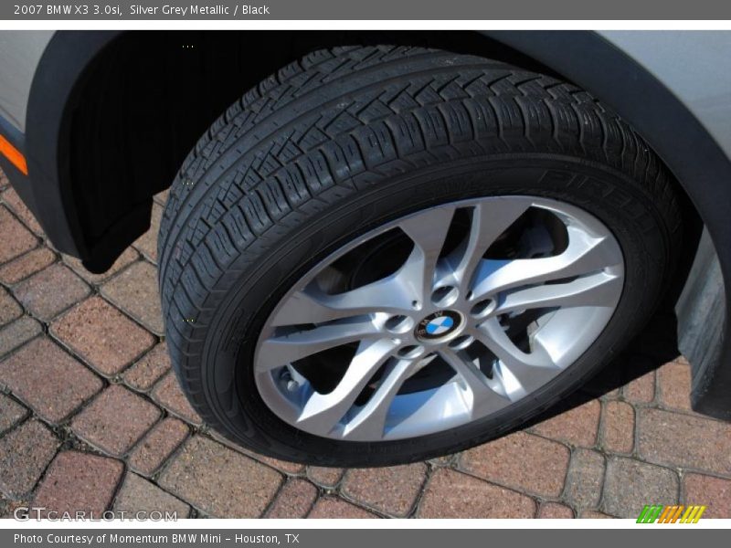 Silver Grey Metallic / Black 2007 BMW X3 3.0si