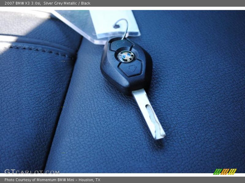 Silver Grey Metallic / Black 2007 BMW X3 3.0si