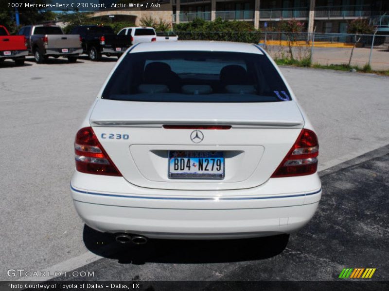 Arctic White / Ash 2007 Mercedes-Benz C 230 Sport