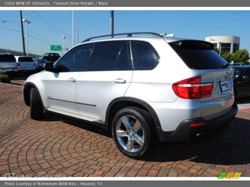 Titanium Silver Metallic / Black 2009 BMW X5 xDrive30i