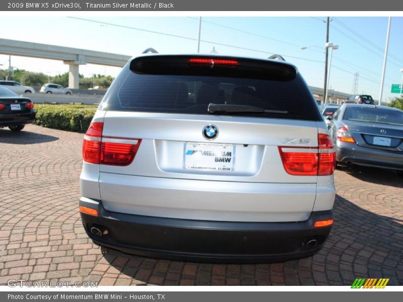 Titanium Silver Metallic / Black 2009 BMW X5 xDrive30i