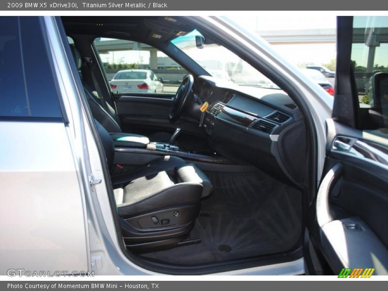 Titanium Silver Metallic / Black 2009 BMW X5 xDrive30i