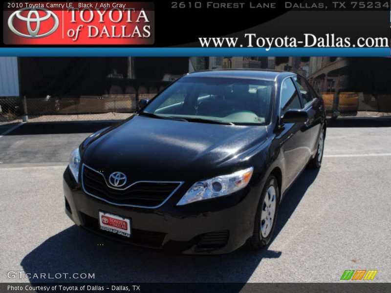Black / Ash Gray 2010 Toyota Camry LE