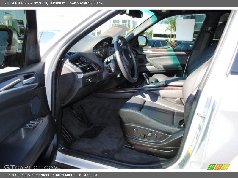 Titanium Silver Metallic / Black 2009 BMW X5 xDrive30i