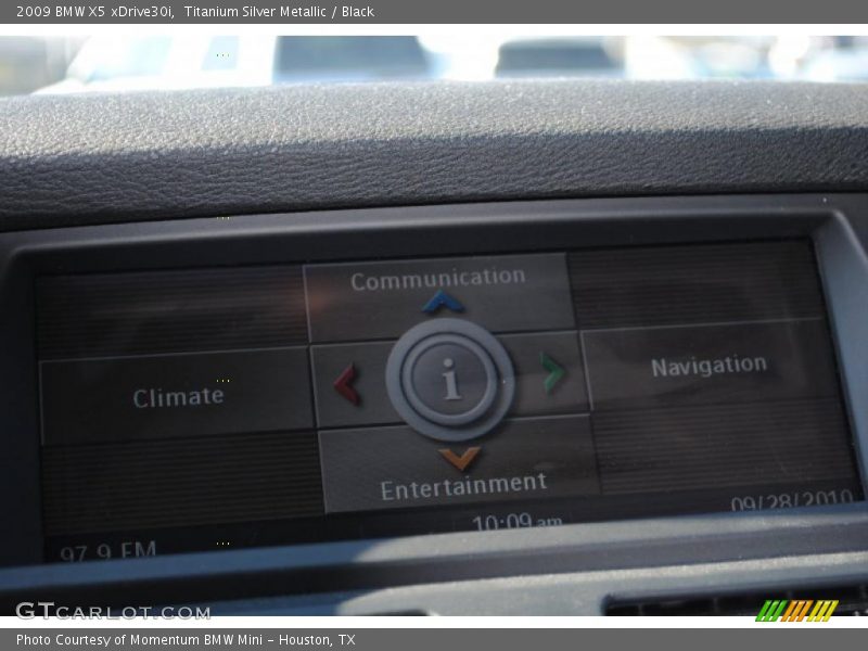 Titanium Silver Metallic / Black 2009 BMW X5 xDrive30i