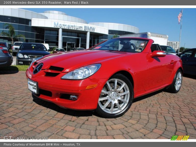 Mars Red / Black 2005 Mercedes-Benz SLK 350 Roadster