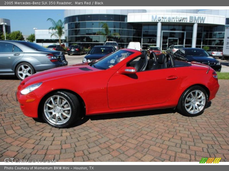 Mars Red / Black 2005 Mercedes-Benz SLK 350 Roadster