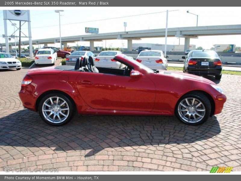 Mars Red / Black 2005 Mercedes-Benz SLK 350 Roadster