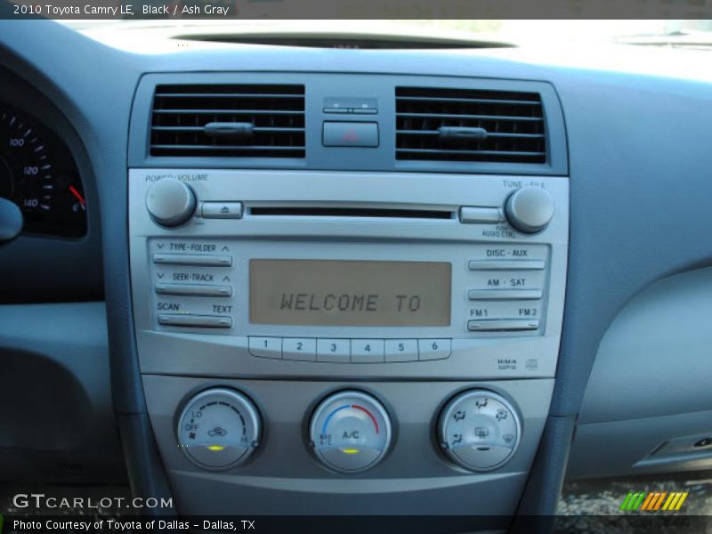 Black / Ash Gray 2010 Toyota Camry LE