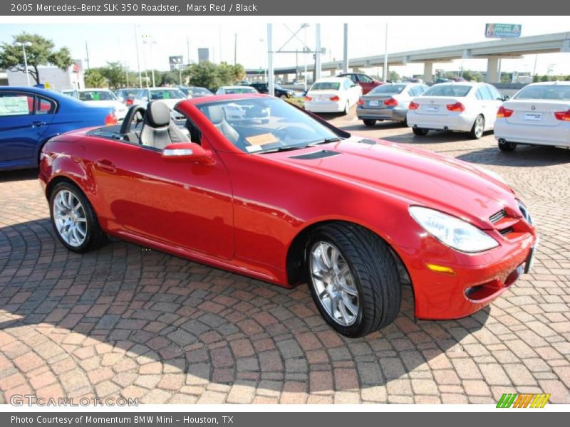 Mars Red / Black 2005 Mercedes-Benz SLK 350 Roadster