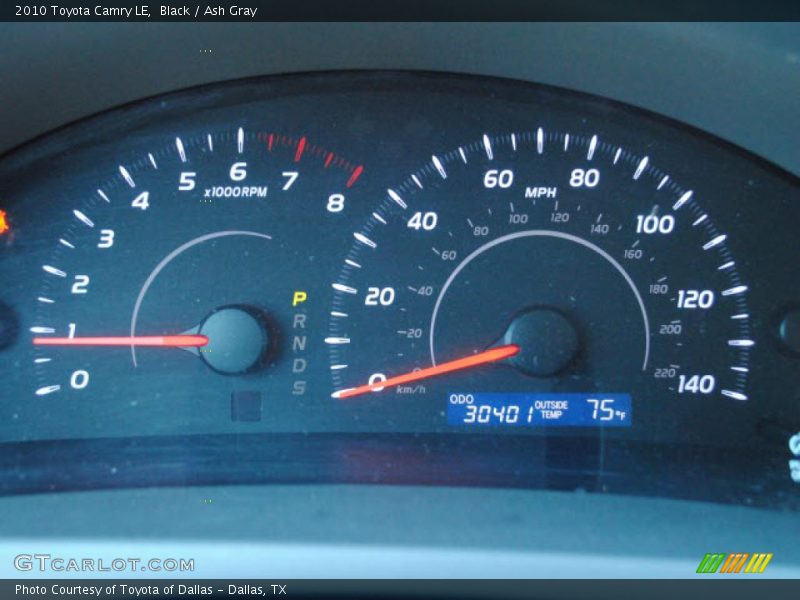 Black / Ash Gray 2010 Toyota Camry LE