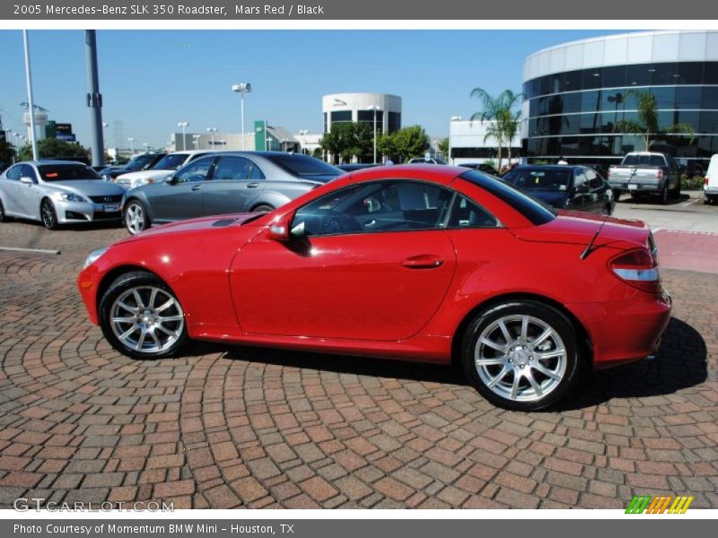 Mars Red / Black 2005 Mercedes-Benz SLK 350 Roadster