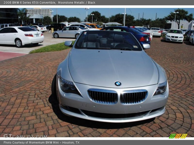 Moonstone Metallic / Black 2008 BMW 6 Series 650i Convertible