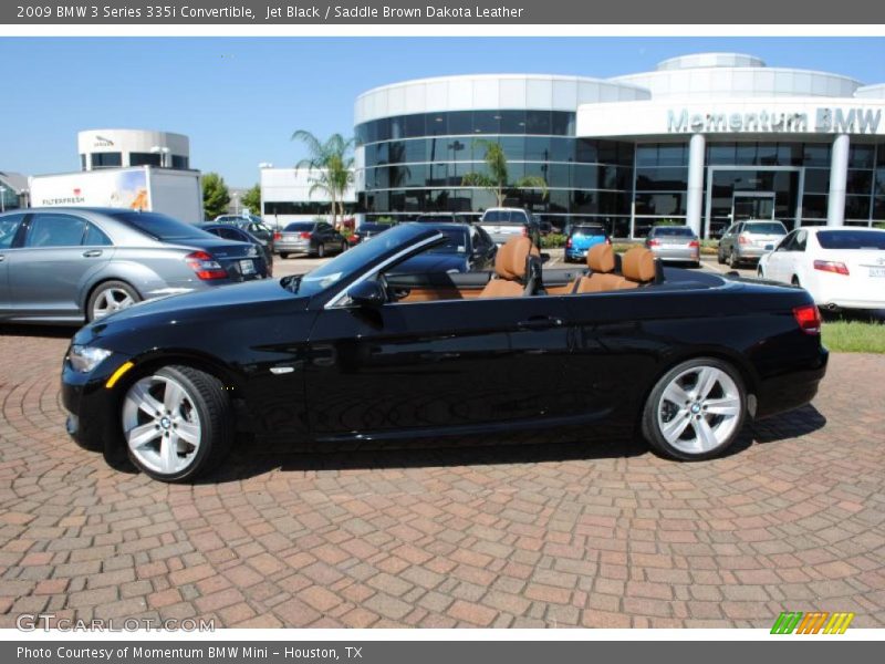 Jet Black / Saddle Brown Dakota Leather 2009 BMW 3 Series 335i Convertible