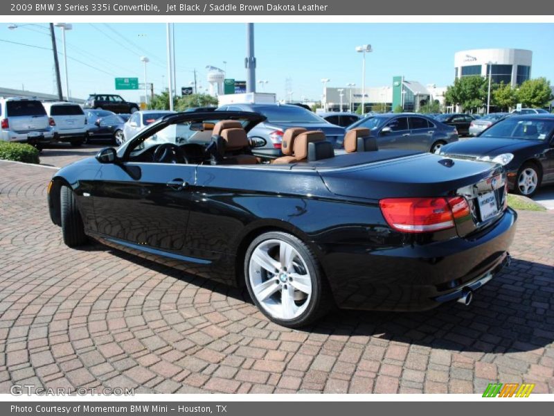 Jet Black / Saddle Brown Dakota Leather 2009 BMW 3 Series 335i Convertible