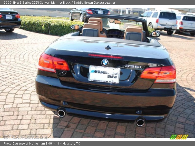 Jet Black / Saddle Brown Dakota Leather 2009 BMW 3 Series 335i Convertible