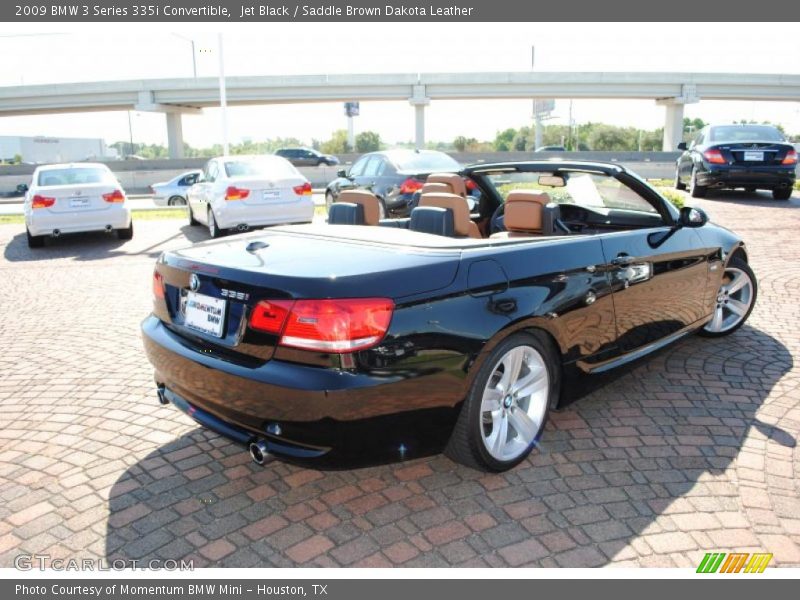 Jet Black / Saddle Brown Dakota Leather 2009 BMW 3 Series 335i Convertible
