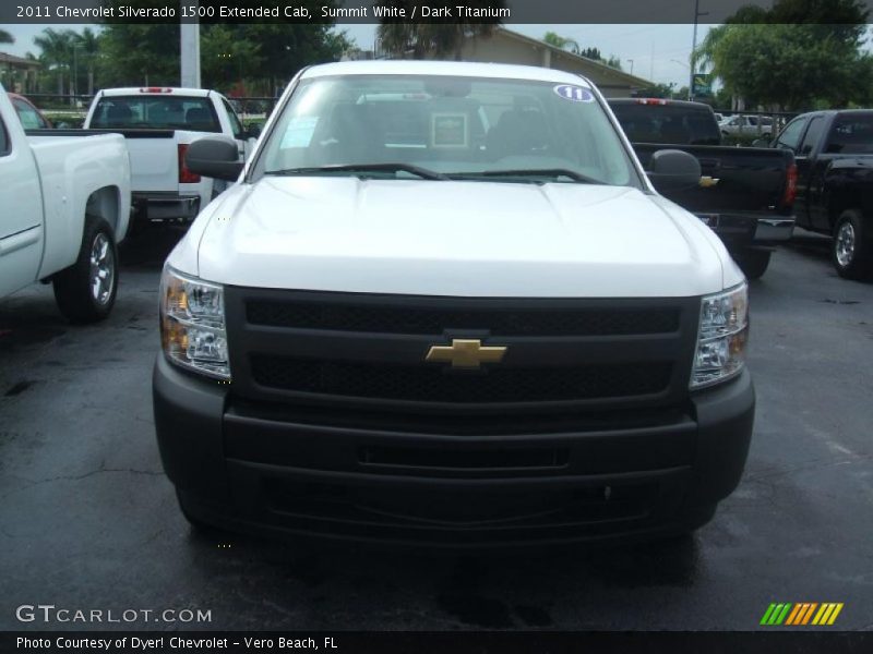 Summit White / Dark Titanium 2011 Chevrolet Silverado 1500 Extended Cab