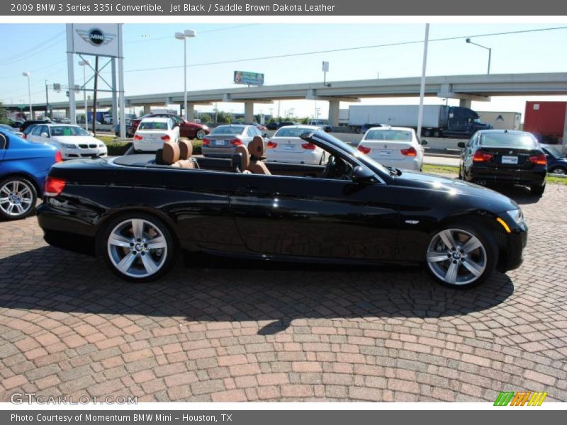 Jet Black / Saddle Brown Dakota Leather 2009 BMW 3 Series 335i Convertible