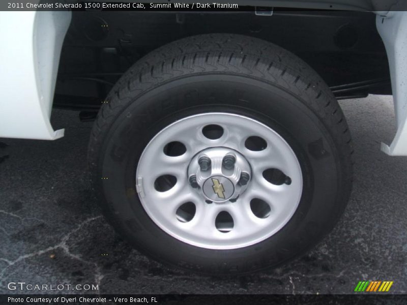 Summit White / Dark Titanium 2011 Chevrolet Silverado 1500 Extended Cab