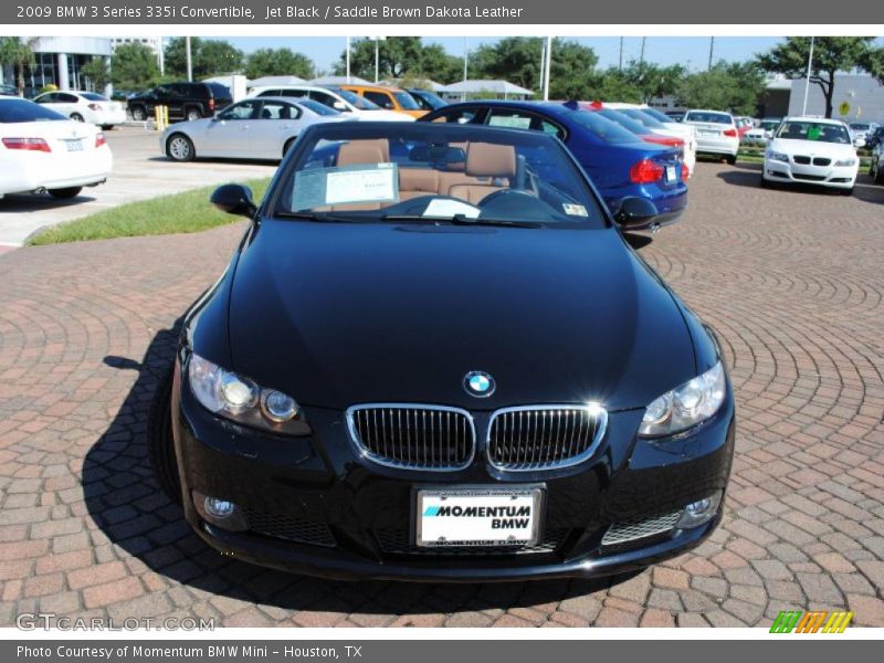 Jet Black / Saddle Brown Dakota Leather 2009 BMW 3 Series 335i Convertible