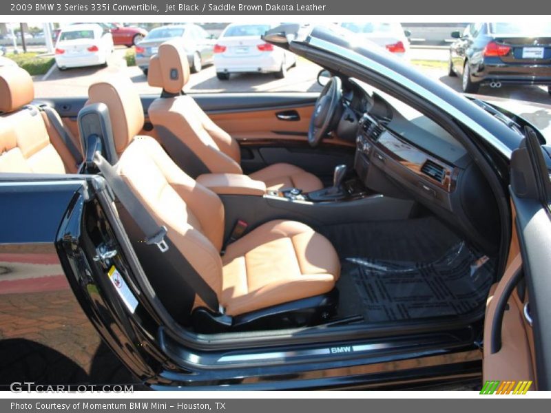 Jet Black / Saddle Brown Dakota Leather 2009 BMW 3 Series 335i Convertible