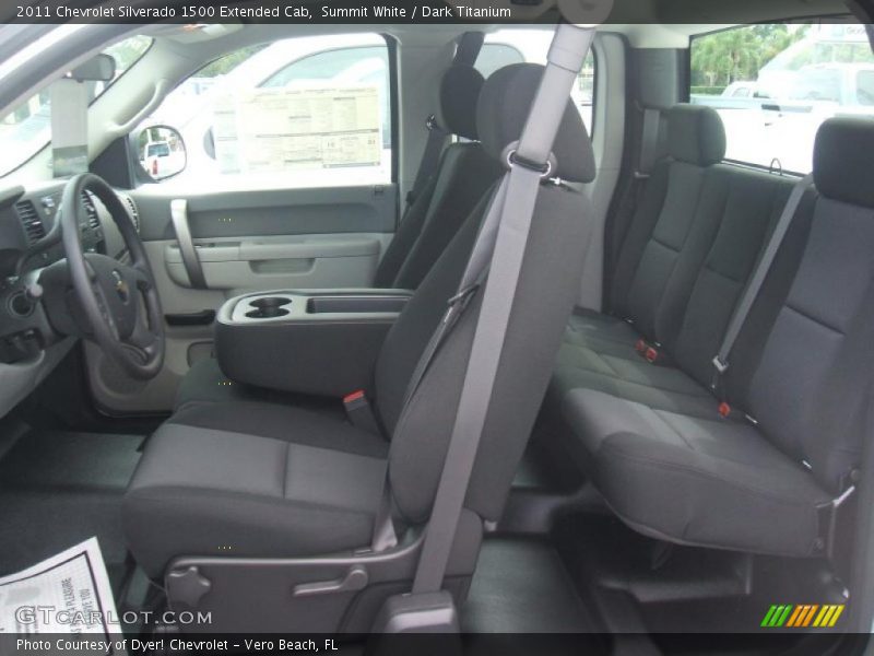 Summit White / Dark Titanium 2011 Chevrolet Silverado 1500 Extended Cab