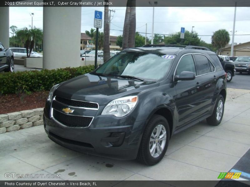 Cyber Gray Metallic / Jet Black 2011 Chevrolet Equinox LT