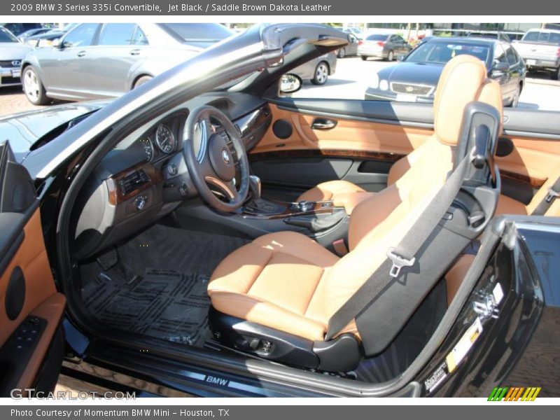 Jet Black / Saddle Brown Dakota Leather 2009 BMW 3 Series 335i Convertible