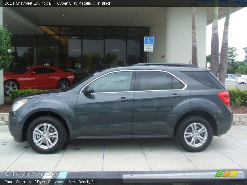 Cyber Gray Metallic / Jet Black 2011 Chevrolet Equinox LT