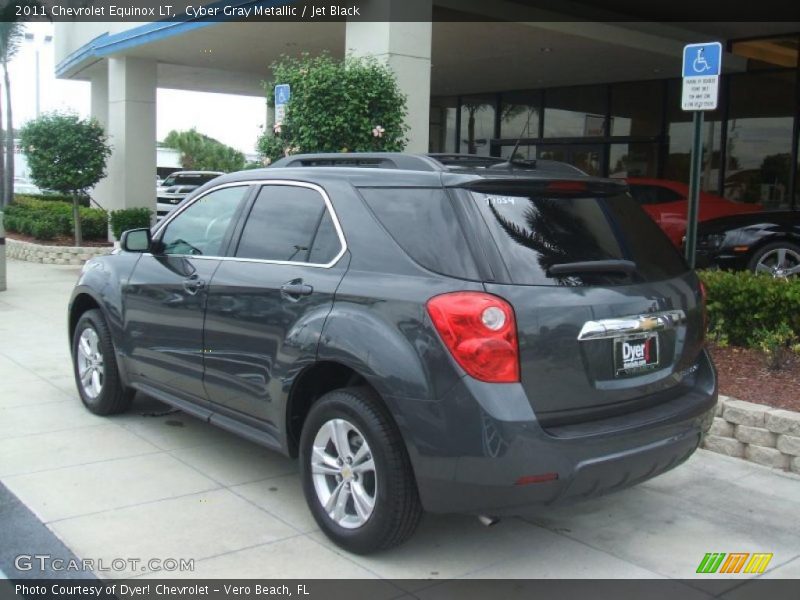Cyber Gray Metallic / Jet Black 2011 Chevrolet Equinox LT