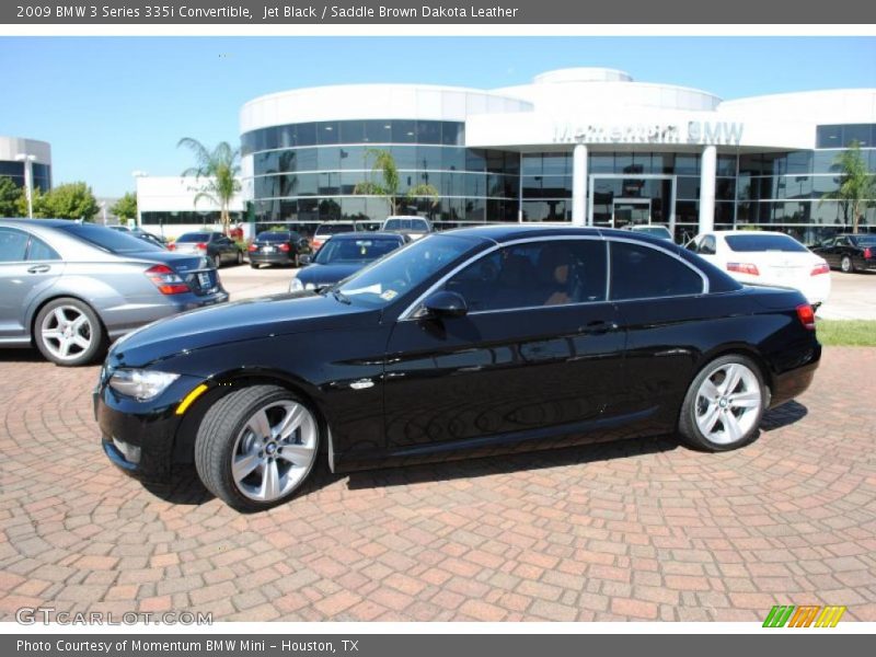 Jet Black / Saddle Brown Dakota Leather 2009 BMW 3 Series 335i Convertible
