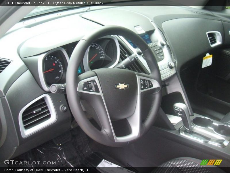 Cyber Gray Metallic / Jet Black 2011 Chevrolet Equinox LT