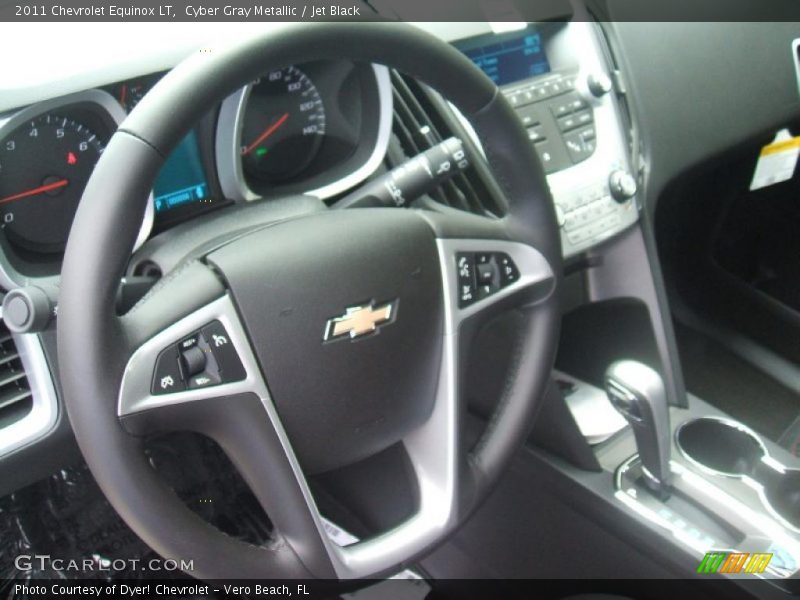 Cyber Gray Metallic / Jet Black 2011 Chevrolet Equinox LT
