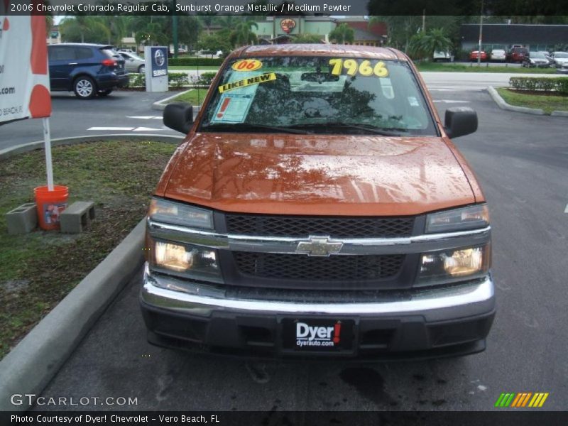 Sunburst Orange Metallic / Medium Pewter 2006 Chevrolet Colorado Regular Cab