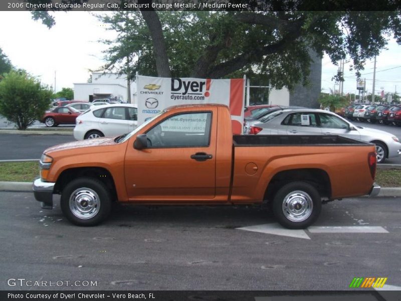 Sunburst Orange Metallic / Medium Pewter 2006 Chevrolet Colorado Regular Cab