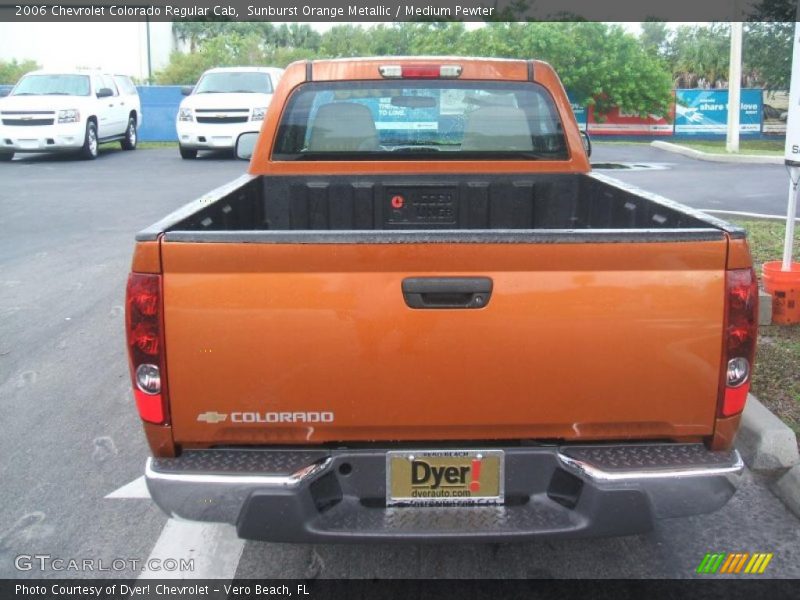 Sunburst Orange Metallic / Medium Pewter 2006 Chevrolet Colorado Regular Cab