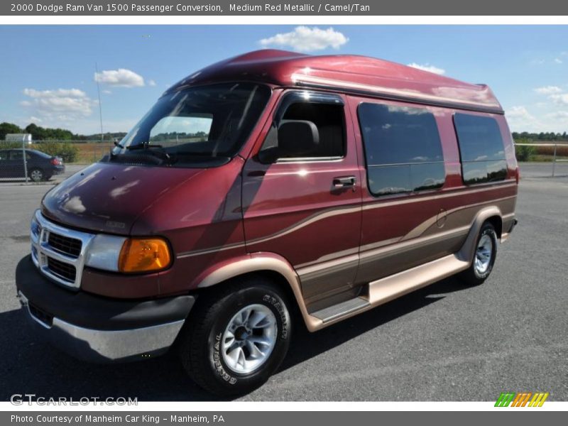 Medium Red Metallic / Camel/Tan 2000 Dodge Ram Van 1500 Passenger Conversion