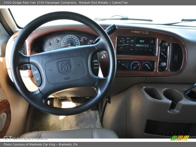 Medium Red Metallic / Camel/Tan 2000 Dodge Ram Van 1500 Passenger Conversion