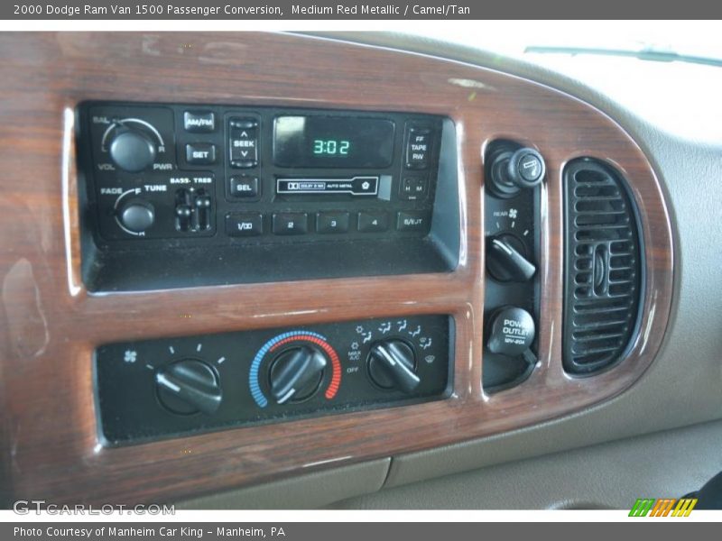 Medium Red Metallic / Camel/Tan 2000 Dodge Ram Van 1500 Passenger Conversion