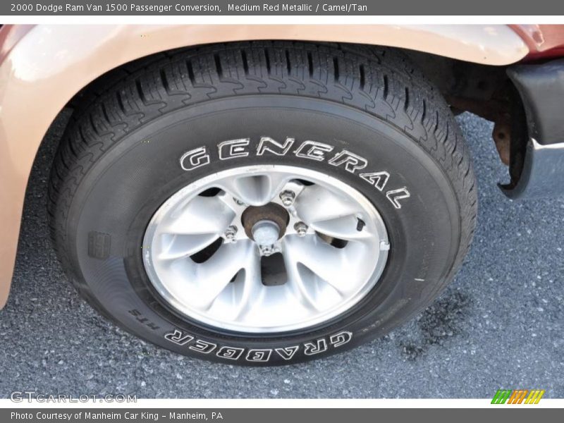 Medium Red Metallic / Camel/Tan 2000 Dodge Ram Van 1500 Passenger Conversion