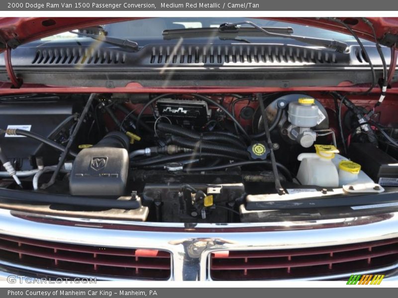 Medium Red Metallic / Camel/Tan 2000 Dodge Ram Van 1500 Passenger Conversion