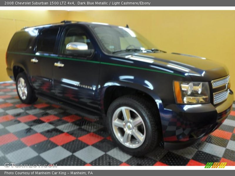 Dark Blue Metallic / Light Cashmere/Ebony 2008 Chevrolet Suburban 1500 LTZ 4x4